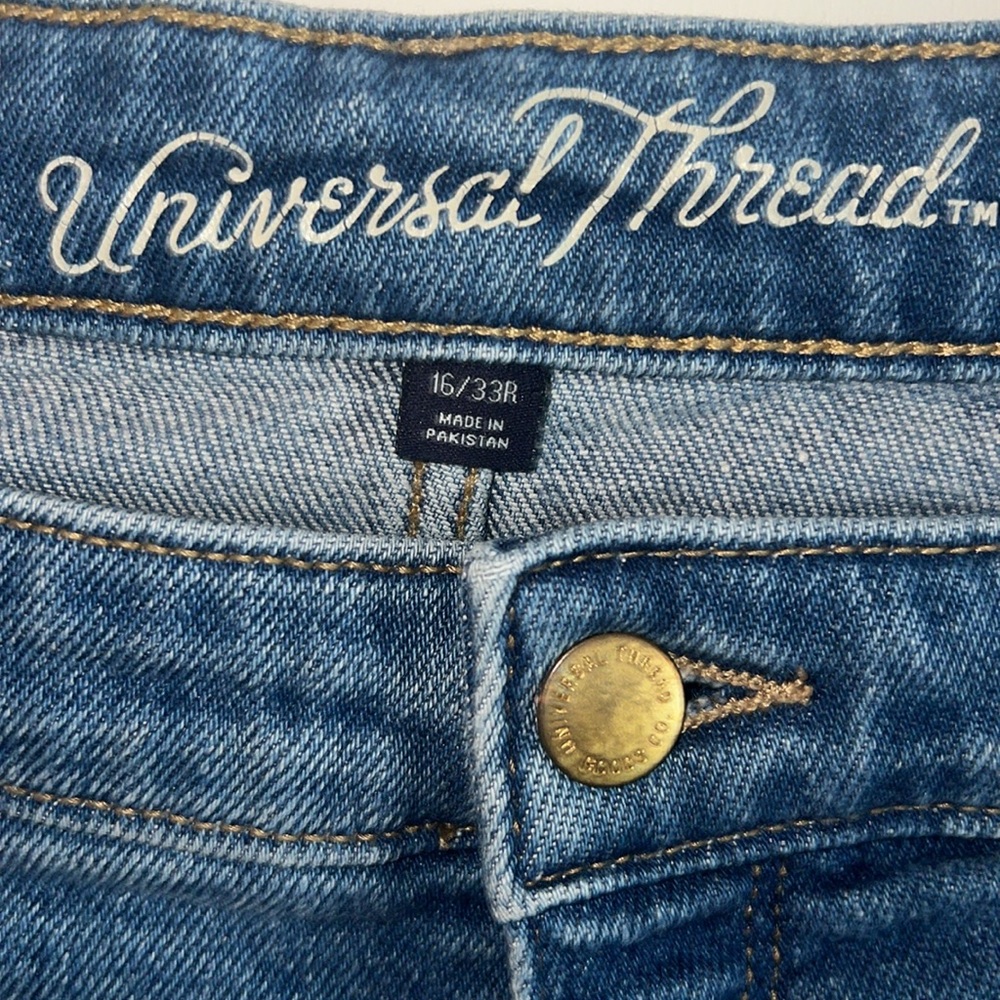 Universal Thread Blue Flare Wide Leg Jeans size 16/33R - Picture 4 of 6